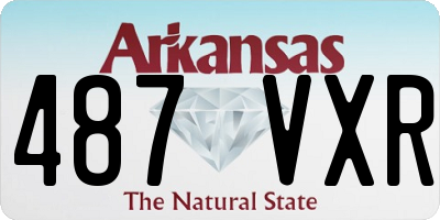 AR license plate 487VXR