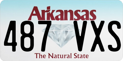 AR license plate 487VXS