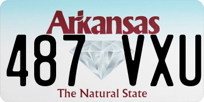 AR license plate 487VXU