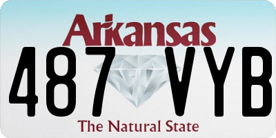 AR license plate 487VYB