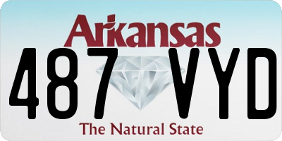 AR license plate 487VYD