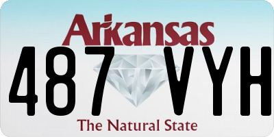 AR license plate 487VYH