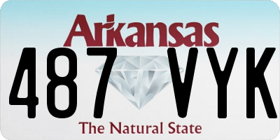 AR license plate 487VYK
