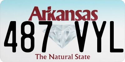 AR license plate 487VYL