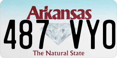 AR license plate 487VYO