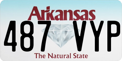 AR license plate 487VYP