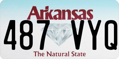 AR license plate 487VYQ
