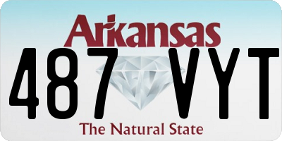 AR license plate 487VYT