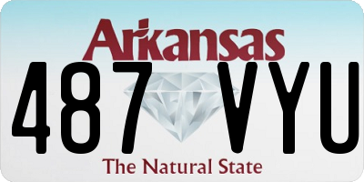 AR license plate 487VYU