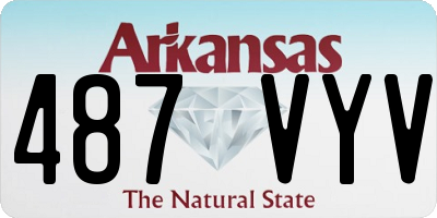 AR license plate 487VYV