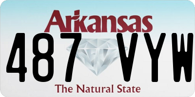 AR license plate 487VYW