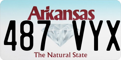 AR license plate 487VYX