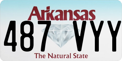 AR license plate 487VYY