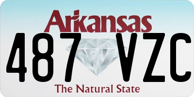 AR license plate 487VZC