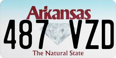AR license plate 487VZD