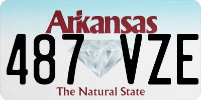 AR license plate 487VZE