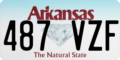 AR license plate 487VZF