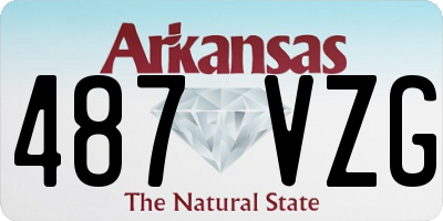 AR license plate 487VZG