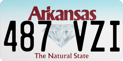 AR license plate 487VZI