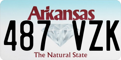 AR license plate 487VZK