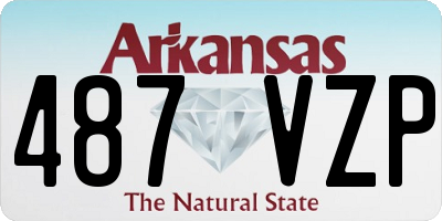 AR license plate 487VZP