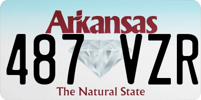 AR license plate 487VZR