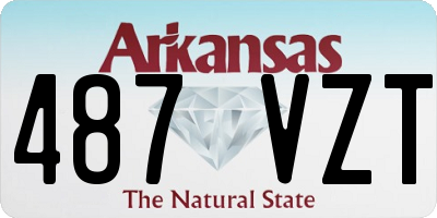 AR license plate 487VZT
