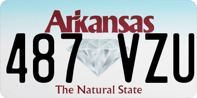 AR license plate 487VZU