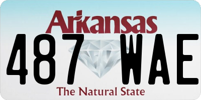 AR license plate 487WAE
