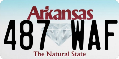 AR license plate 487WAF