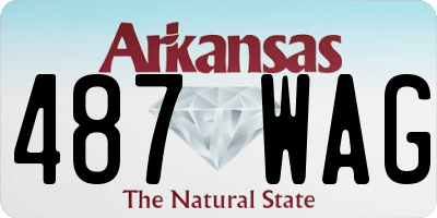 AR license plate 487WAG
