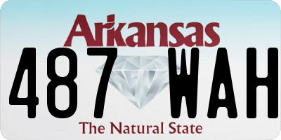 AR license plate 487WAH