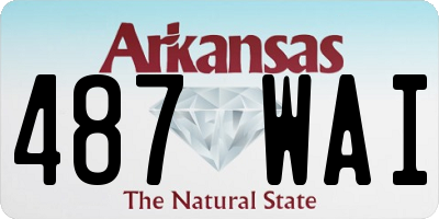 AR license plate 487WAI
