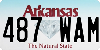 AR license plate 487WAM