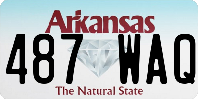 AR license plate 487WAQ