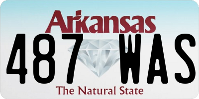 AR license plate 487WAS