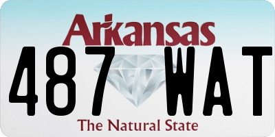 AR license plate 487WAT
