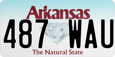 AR license plate 487WAU