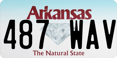 AR license plate 487WAV