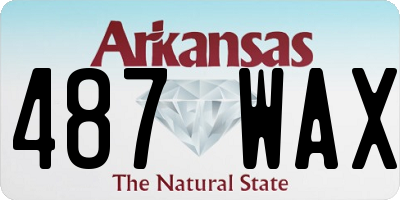 AR license plate 487WAX