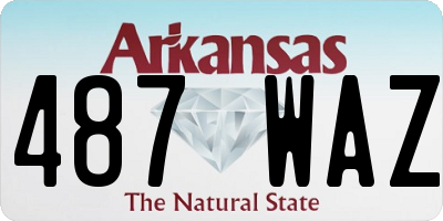 AR license plate 487WAZ
