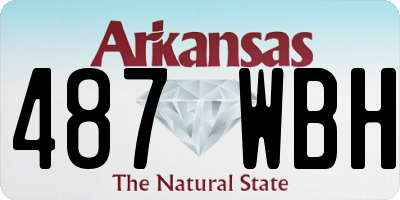 AR license plate 487WBH