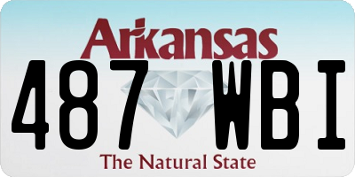 AR license plate 487WBI
