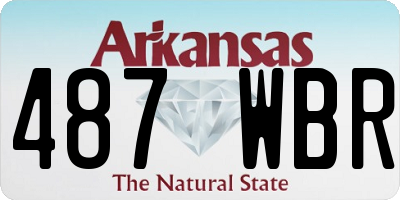AR license plate 487WBR