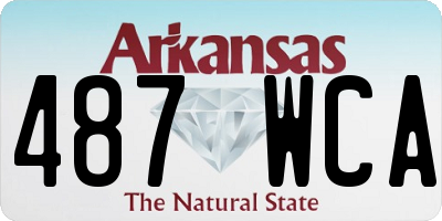 AR license plate 487WCA