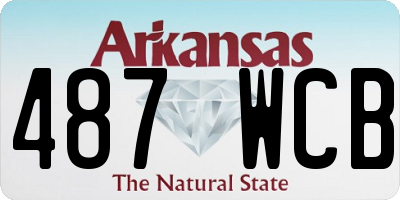 AR license plate 487WCB