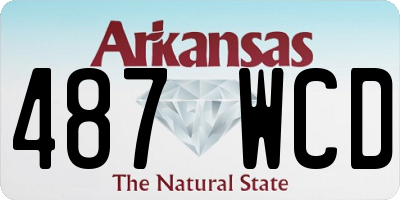 AR license plate 487WCD