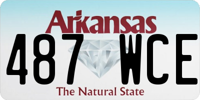 AR license plate 487WCE