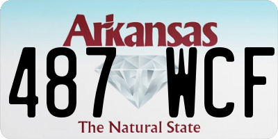 AR license plate 487WCF