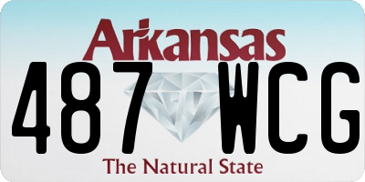 AR license plate 487WCG